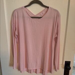 lululemon athletica Soft Pink Long Sleeve Top